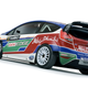 Illustration for article titled Ford Fiesta RS Rally Car Shows Off Its New Duds